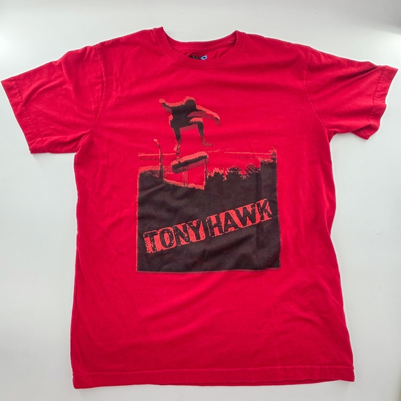 Tony Hawk Red Graphic Skateboarding T-Shirt Men’s Large - Picture 1 of 16